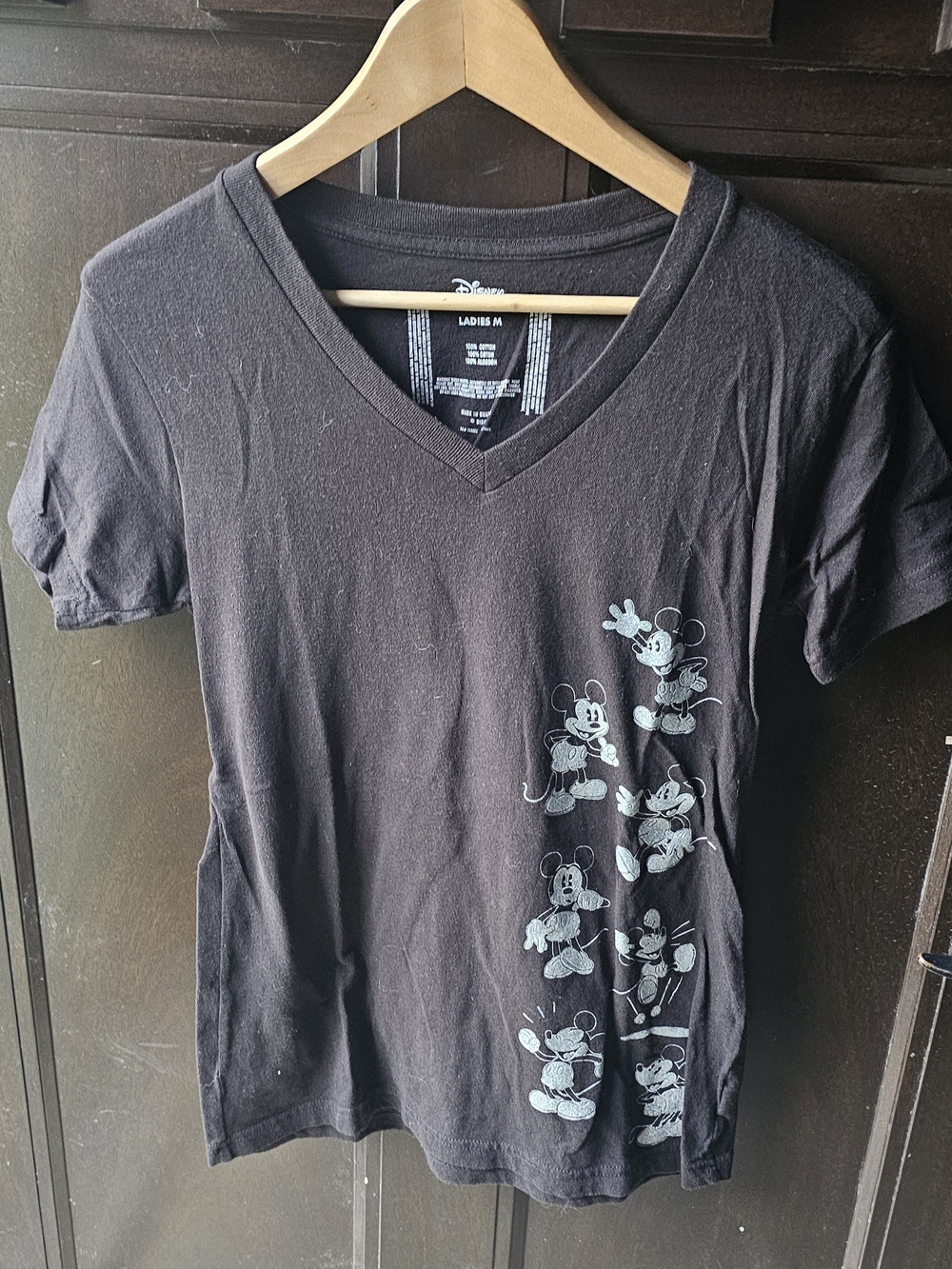 Disney Store Mickey Mouse Graphic Tee Black Medium